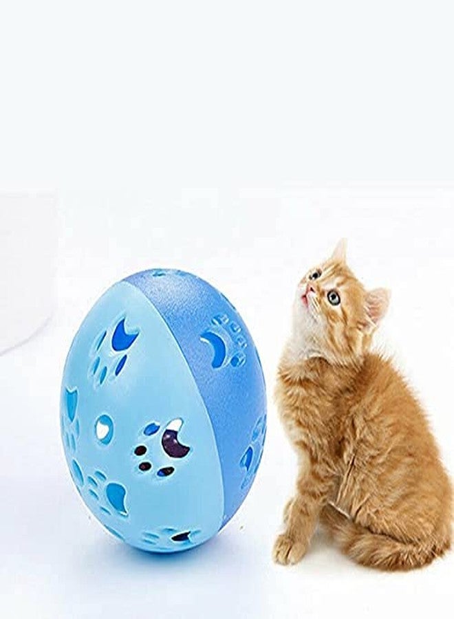 Pups&Pets Cat & Kitten Toy Interactive Bell Ball Toy Hollow Out Round Ball Pet Colorful Playing Toys Pack of 2 (Color May Vary) - Image 3